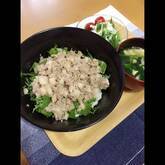 豚とレンコンのそぼろ丼