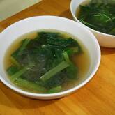 春雨と小松菜スープ