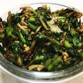 ニンジン葉のナムル