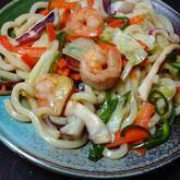 海鮮焼きうどん