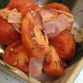 簡単あっという間に一品！ベーコンとトマトのバジル炒め