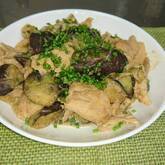 ナスと豚肉の味噌炒め