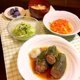 和風ピーマンの肉詰め