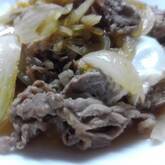 キノコとゴボウ、牛肉のしぐれ煮