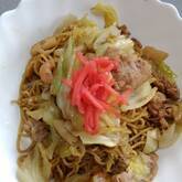 イカと豚肉入り焼きそば