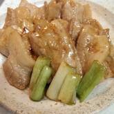 豚肉と白ネギの甘辛炒め煮