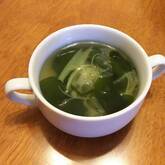 ネギワカメスープ