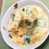 卵とほうれん草のグラタン