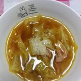 キャベツとベーコンのカレースープ