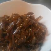 手綱コンニャクのきんぴら風炒め