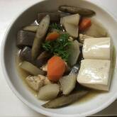 豆腐と根菜の煮物