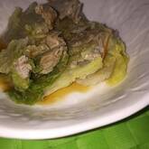 白菜と豚バラ肉の蒸し煮