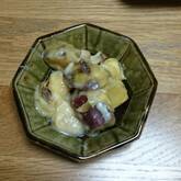 キノコとサツマイモのクリーム煮
