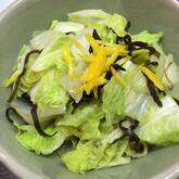 白菜と塩昆布のレンジ蒸し