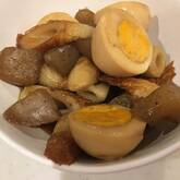 お手軽食材で！ちくわとコンニャクの煮物