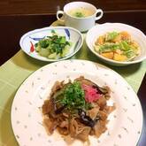 豚肉とナスの蒲焼風