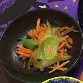 クラゲとチンゲンサイの中華和え