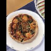 エビとホウレン草のキッシュ