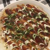 ホットプレートでお好み焼き