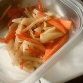 大根とニンジンの塩きんぴら