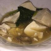 あったか豆腐のきのこあん