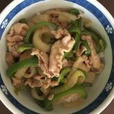 簡単で美味しい！柚子胡椒 鶏もも肉と白ネギ炒め