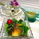 水菜と柿のサラダ