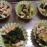 小松菜と油揚げのサッと煮