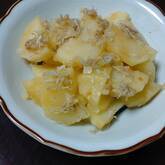 ジャガイモとシラスの蒸し焼き