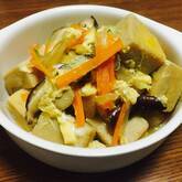 高野豆腐と玉ネギの卵とじ