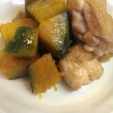 カボチャと鶏肉のピリ辛炒め