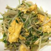 豆苗のオイスター炒め