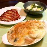 里芋とキノコのグラタン