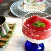 豆腐のレアチーズケーキ