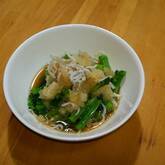 小松菜のじゃこおろしがけ