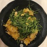 豆苗のオイスター炒め