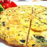 ホウレン草入りスペインオムレツ