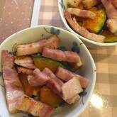 子どもにも人気！カボチャとベーコンのシンプル炒め