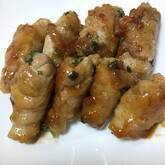 豚肉のネギ巻き