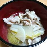 豚バラ肉と大根の塩煮