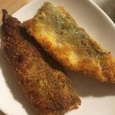 アジのフライ梅肉ソース