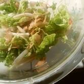 白菜とカリカリベーコンのサラダ