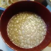 里芋と天かすのみそ汁