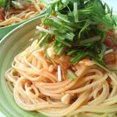 白身魚のトマトパスタ