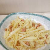 千切りポテト炒め