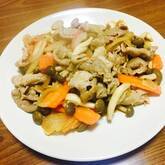 豚バラ肉の辛みそ炒め