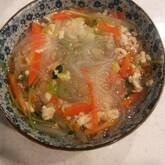 ひき肉と春雨のスープ