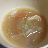 せん切りキャベツのみそ汁