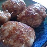 新玉ネギのプチハンバーグ