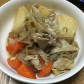 豚肉で肉ジャガ